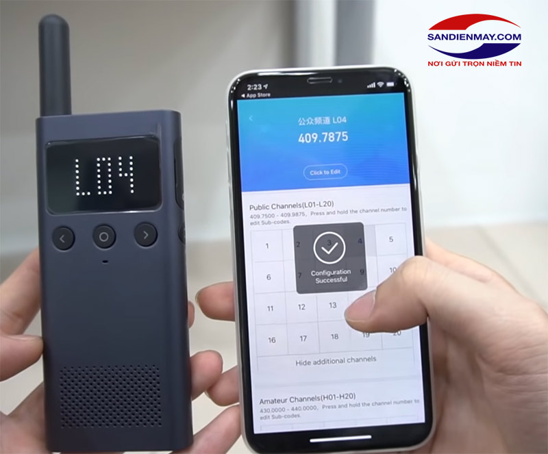 kết nối bộ đàm xiaomi với điện thoại